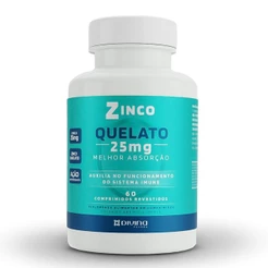 Divina Zinco 25Mg Com 60 Comprimidos Suplemento
