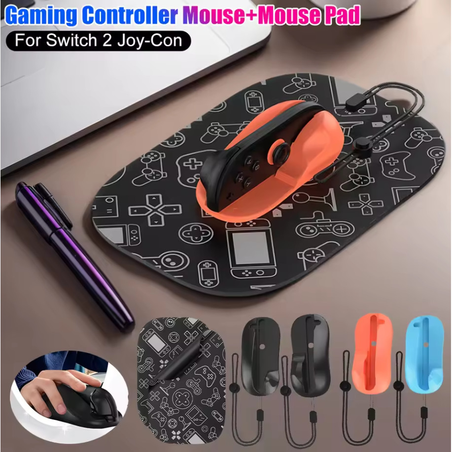 Controlador De Jogos Mouse Mini Portátil Ergonômico Ratos Esquerda + Direita Suporte Alça Caso Para Nintendo Switch 2 Jo