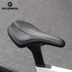 ROCKBROS Selim De Bicicleta Soft Respirável Confortável Esponja À Prova De Choque Acessórios De Ciclismo De Couro