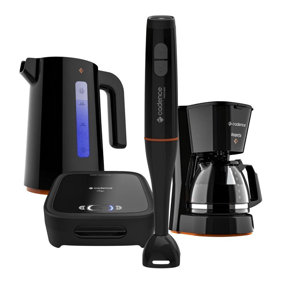 Kit Completo Cadence Cozinha Black Contrast III 110V