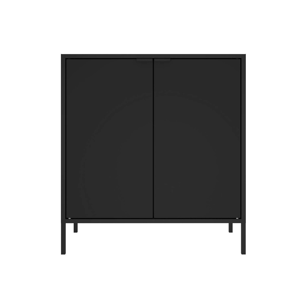Balcão Alto Multiúso Itatiaia Smart - 2 Portas - Preto Matte