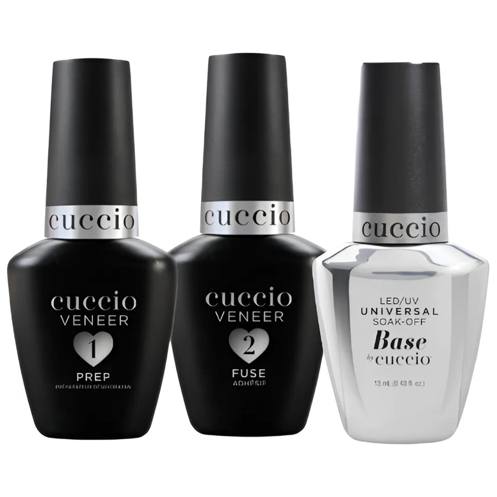 Kit Prep Passo 1 + Fuse Passo 2 + Base Universal Cuccio 13ml