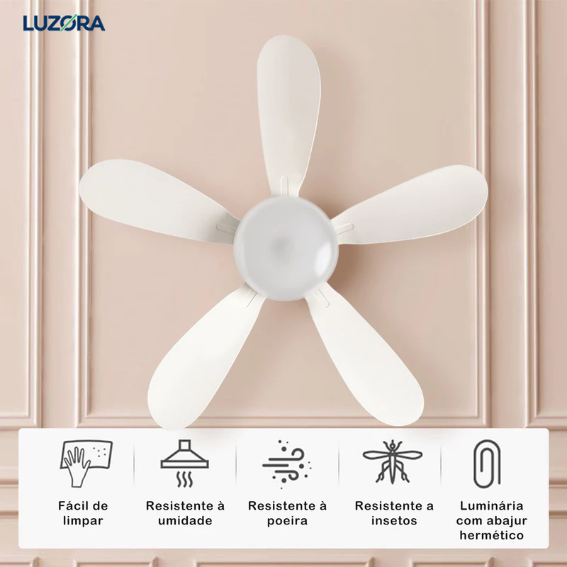 Ventilador de Teto com Luz LED Bivolt e Controle Remoto — foto 2