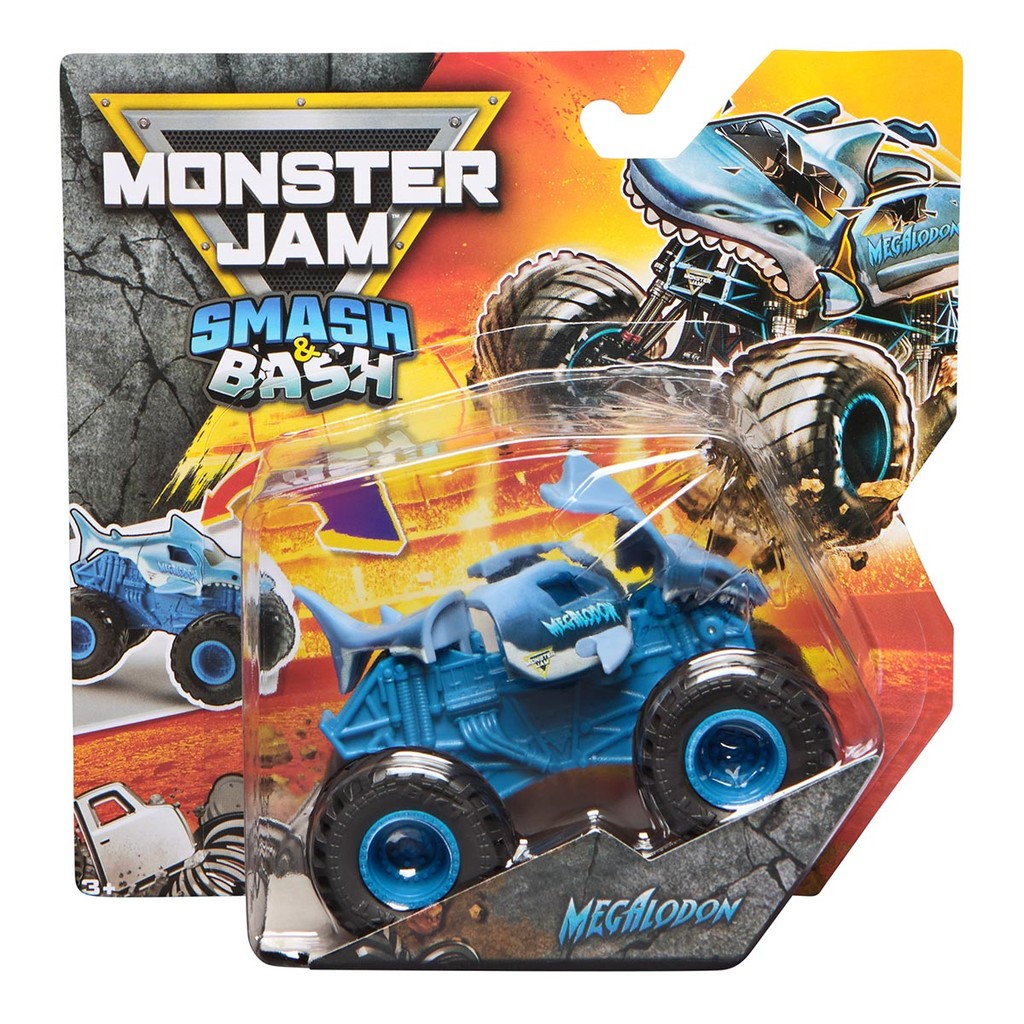 Carrinho Megalodon 1:64 - Monster Jam Smash & Bash