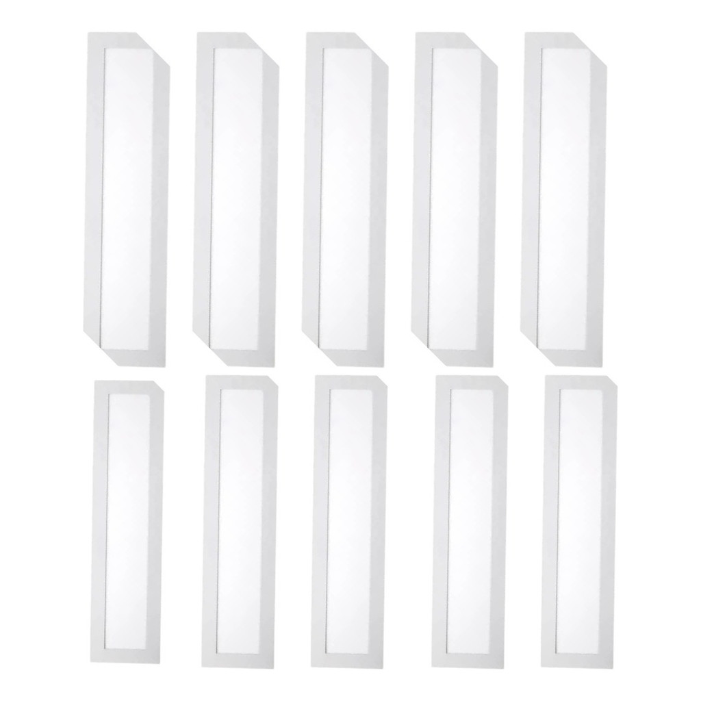 Kit 10 Plafon Led Retangular Embutir 24w 10x60