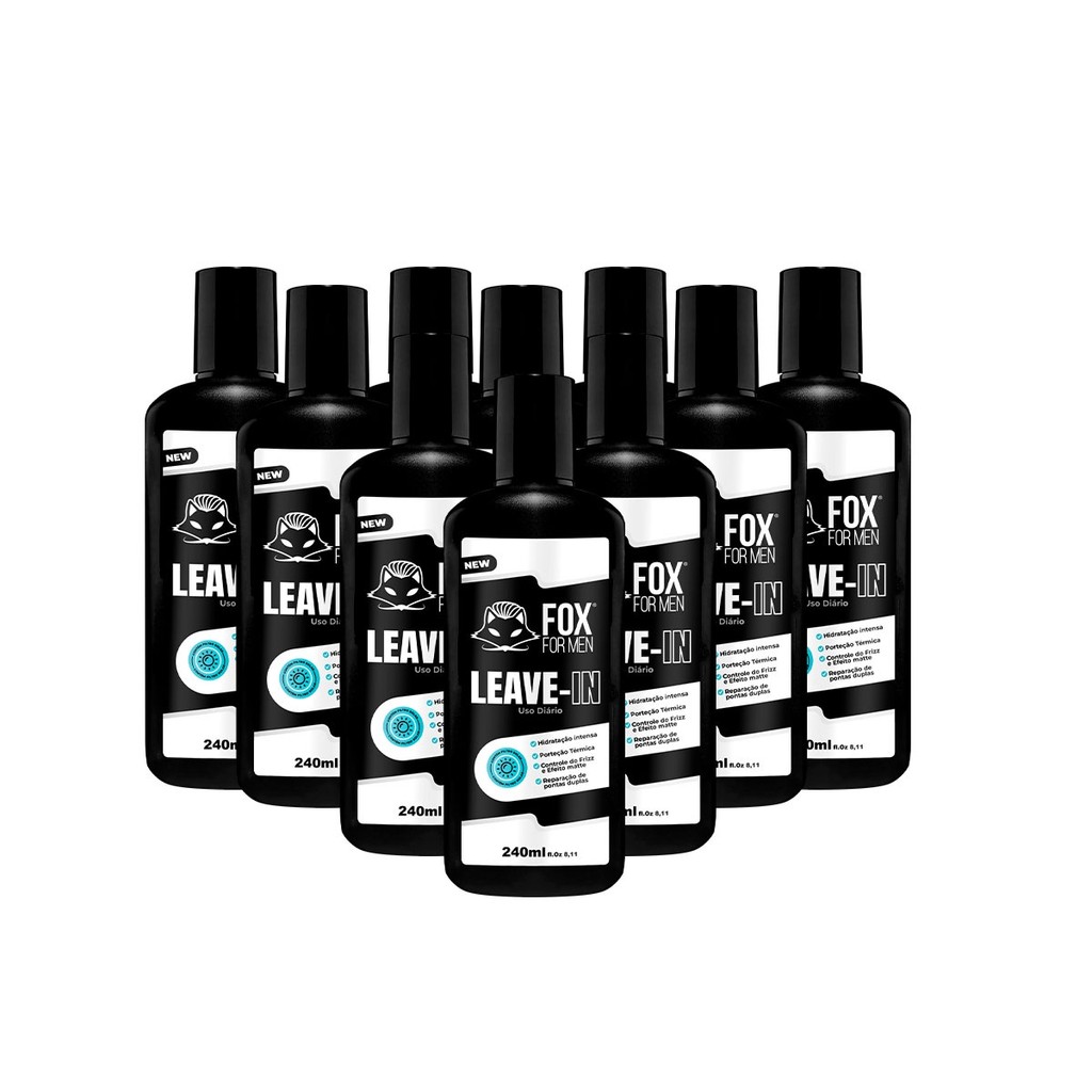 ✨ KIT 10 LEAVE-IN 240ML FOX FOR MEN - ATACADO PROFISSIONAL ✨ ✨ KIT 10 LEAVE-IN 240ML FOX FOR MEN - ATACADO PROFISSIONAL ✨