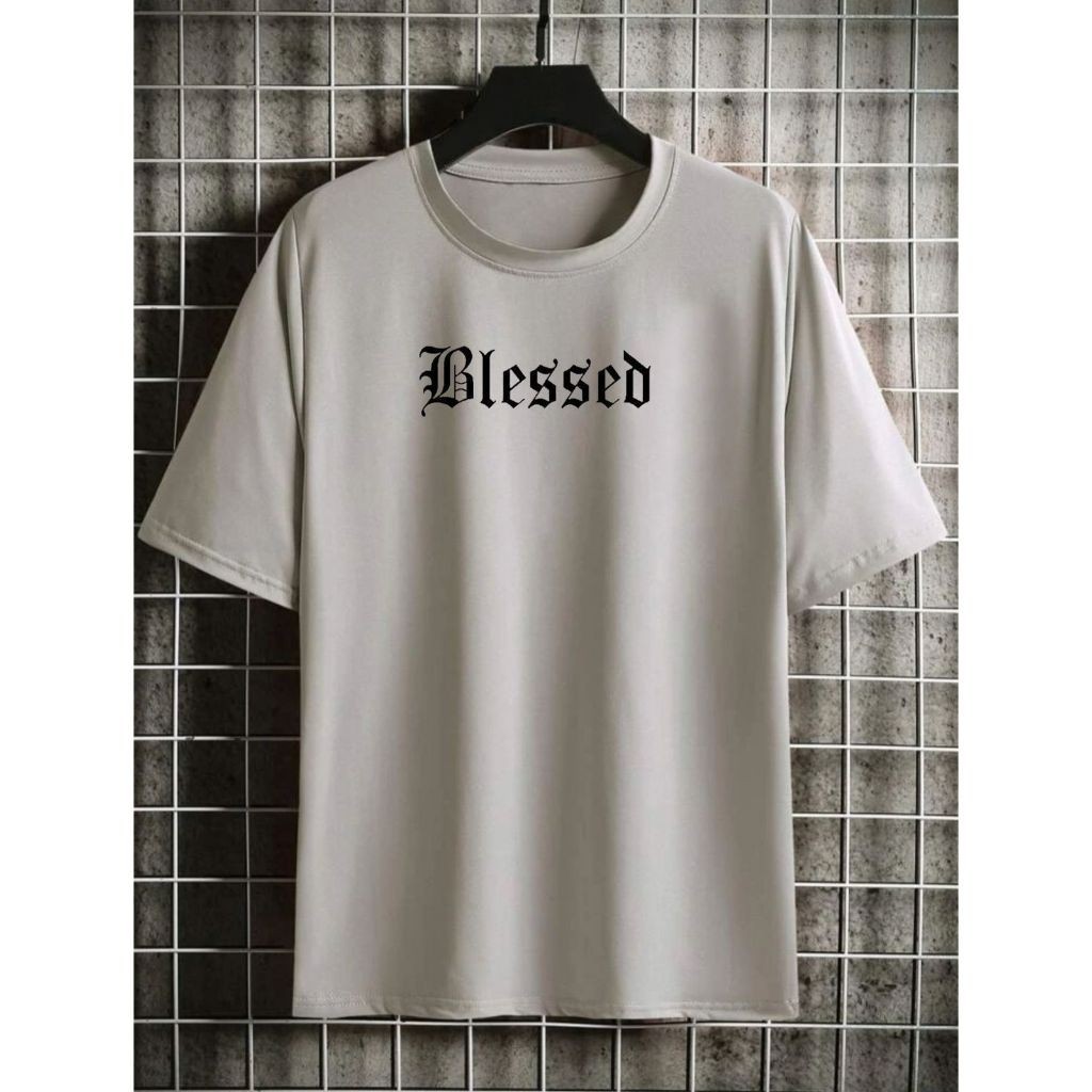 Camiseta Estampada  Blessed  Camisa Em Algodão  Estilosa Envio Rapido