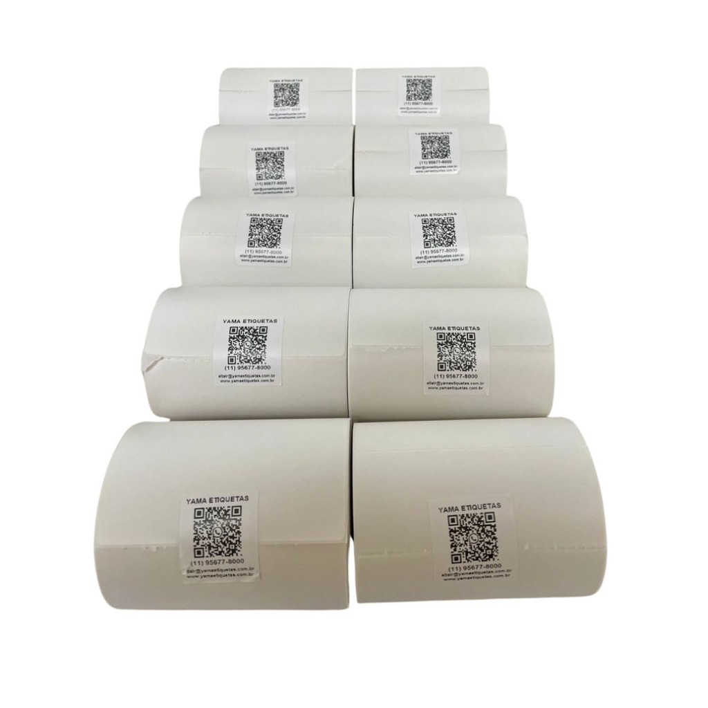 10 Rolos Etiqueta Térmica 100x100 Com Barreira E Serrilha P/ Impressora Zebra