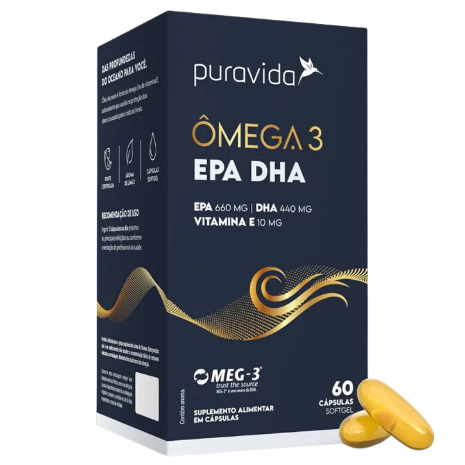 OMEGA 3 EPA DHA PURA VIDA 60 CAPS