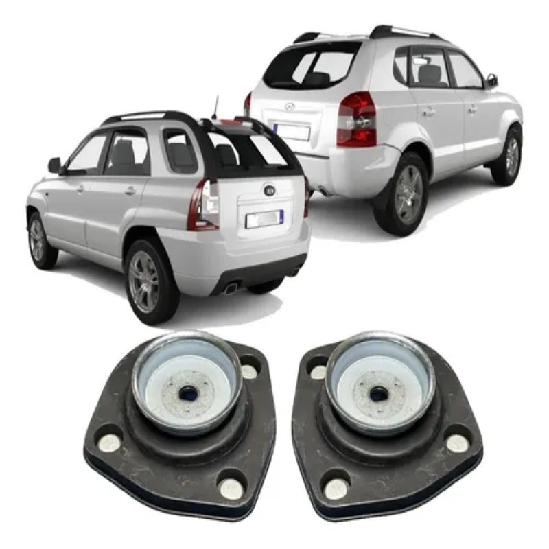 Par Coxim Amortecedor Traseiro Tucson 2005 a 2017 Elantra 1994 a 2000 Kia Sportage 2005 a 2010
