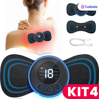 KIT Promoção! Mini Massageador Portátil Recarregável Dor Pescoço Coluna Pernas alívio da dor ferramenta ombro perna mass