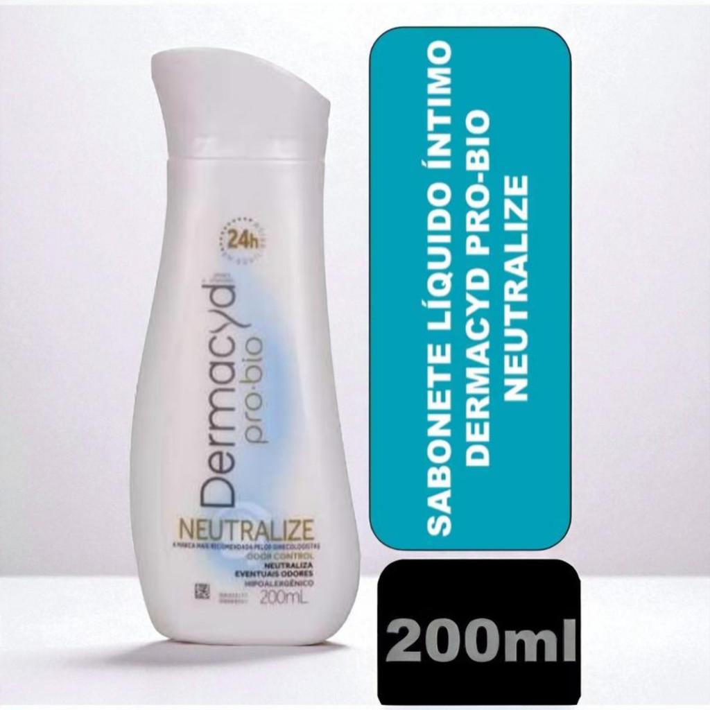 Sabonete Íntimo Dermacyd Neutralize 200ml Controle de Odores e pH Balanceado por 24h