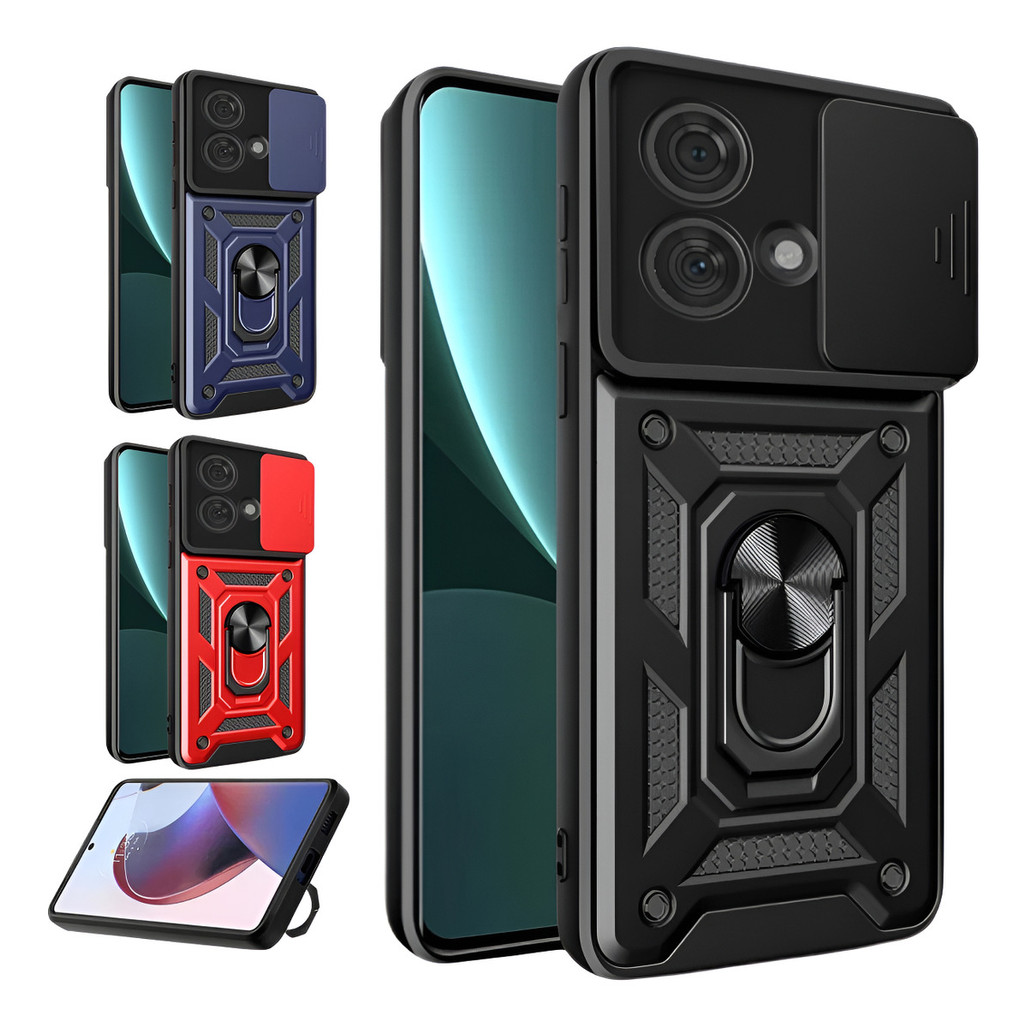 Capinha Capa Case De Celular Motorola Edge 40 Neo Anti Shock Impacto Militar Reforçada Inquebrável Com Suporte Anelar