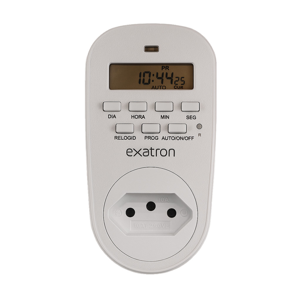 Timer Digital Temporizador para Tomada Bivolt Exatron Bivolt