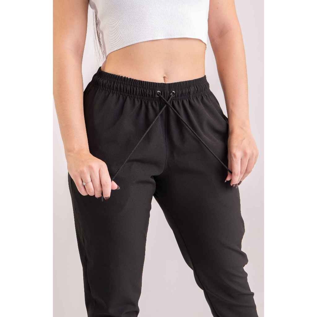 Calça Feminina TACTEL COM ELASTANO PREMIUM jogger / ideal para academia, casual e esportiva