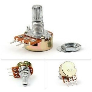 50 Peças - Potênciometro Linear Rotativo 100k L15 Mini Wh148