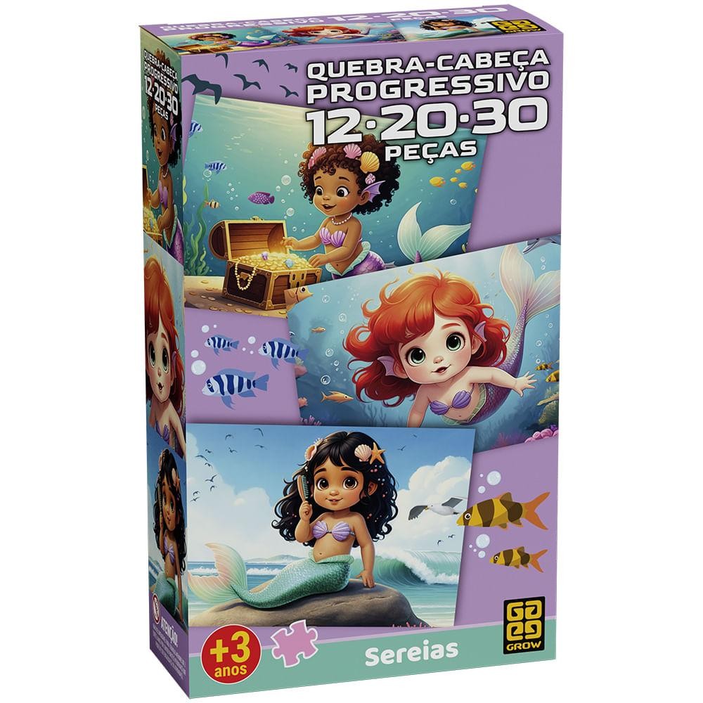 Quebra-cabeça Progressivo Sereias em Oferta na Shopee
