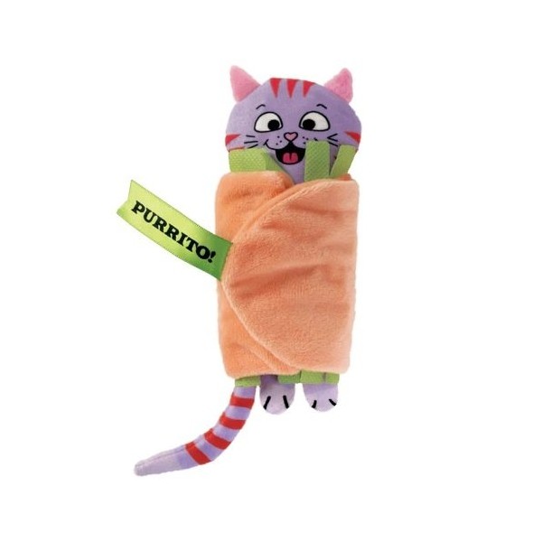 Brinquedo de Pelúcia Para Gatos Kong Pull a Partz Purrito Com Catnip