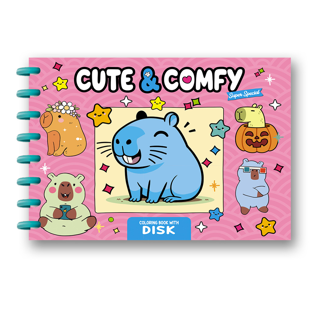 Cute & Comfy Super Special - Edição 22 - Livro de Colorir Adulto - Encadernação com Disco