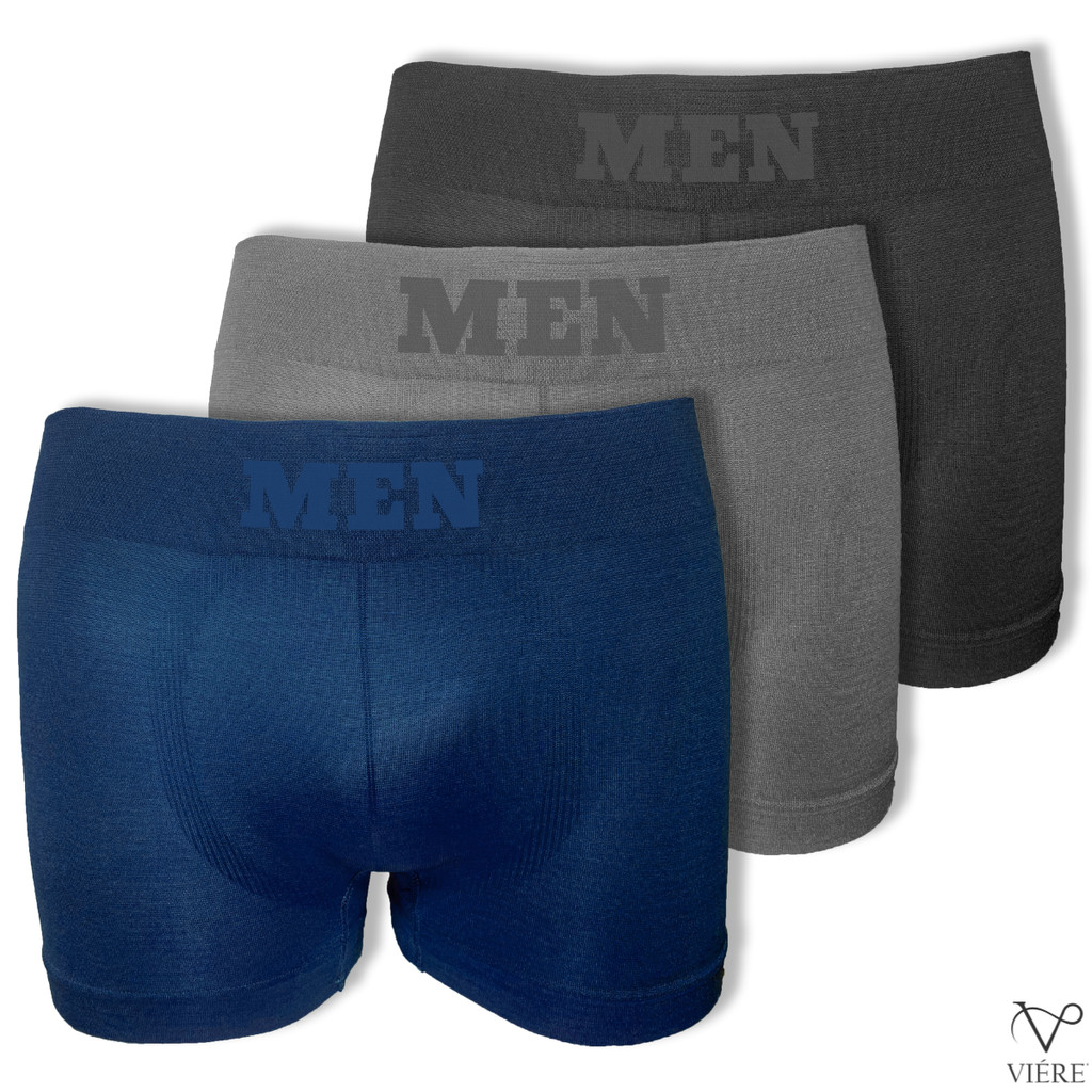 Kit 3 Cuecas Boxer Masculina Respirável Cores Sortidas