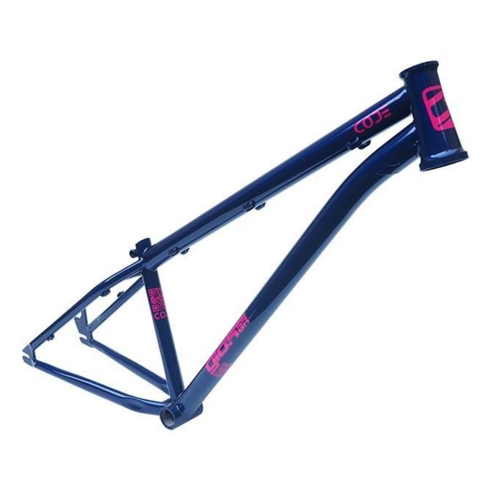 Quadro Gios Code 26 Cromoly Tapered Azul Marinho/Rosa