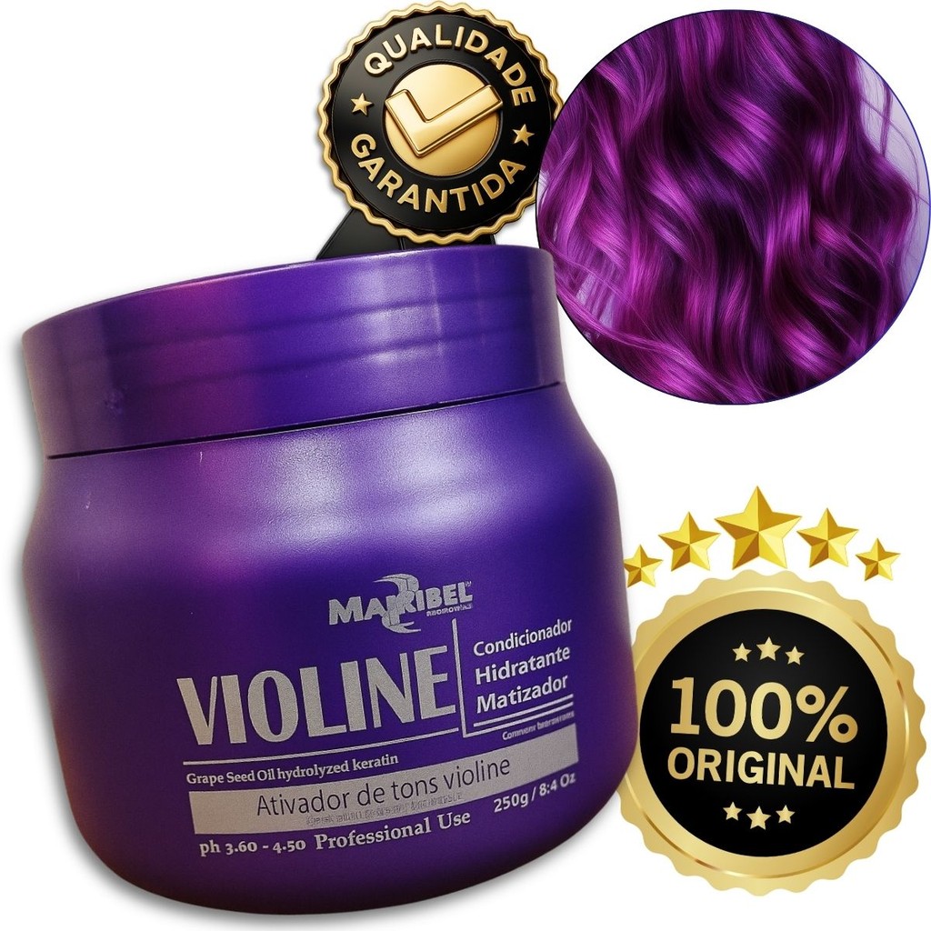 Máscara Matizadora Ativador De Tom Violine 250g Mairibel