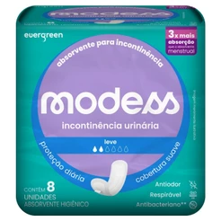 Absorvente Geriátrico Incontinência Leve 8un Evergreen