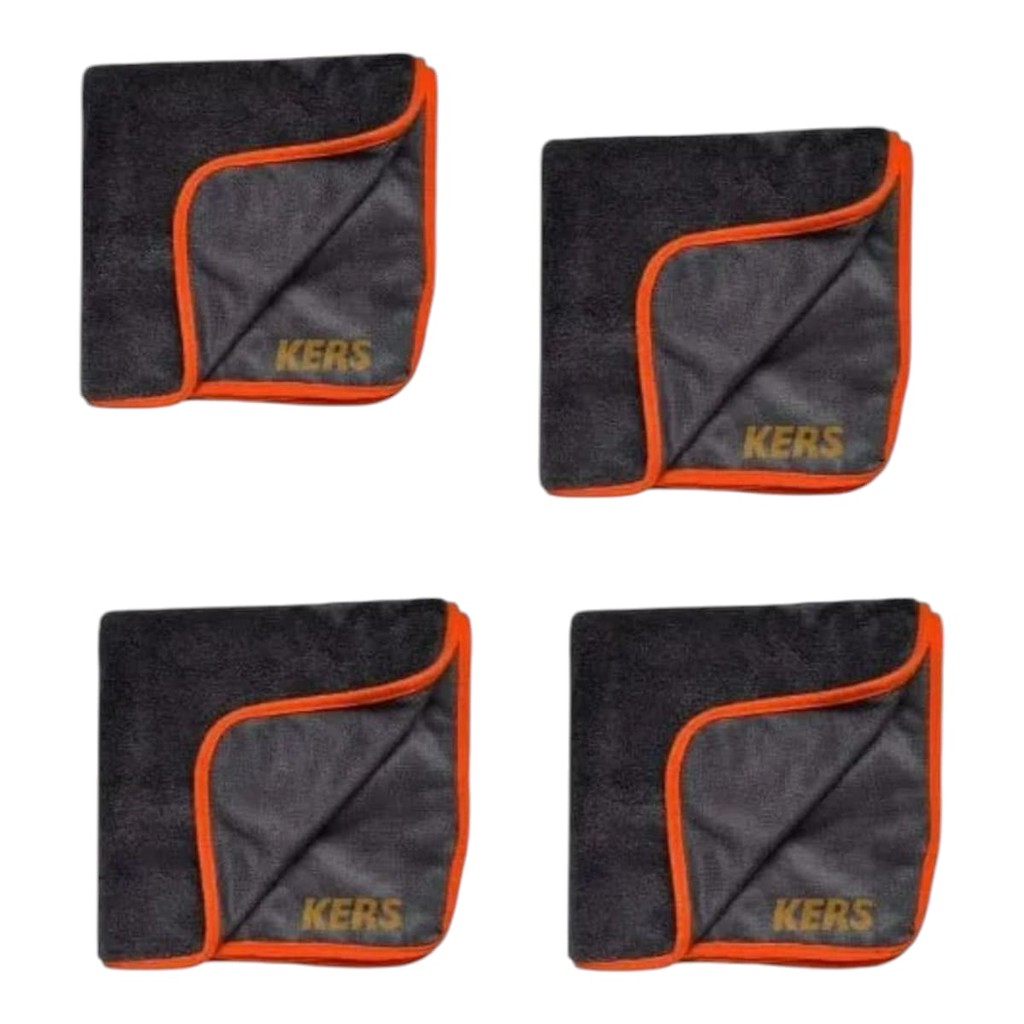 Kit 4 Toalhas Secagem 600gsm Twist 60x90 Enxugar Carro Kers em Oferta na Shopee