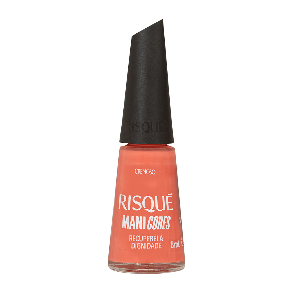 Esmalte Risque Cremoso Manicores Recuperei A Dignidade Coral 8ml em Oferta na Shopee