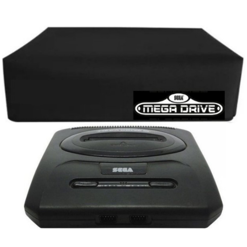 CAPA PROTETORA PARA MEGA DRIVE 3 - ANTI POEIRA PÊLOS IMPERMEÁVEL PRETA GORDURA MARESIA em Oferta na Shopee
