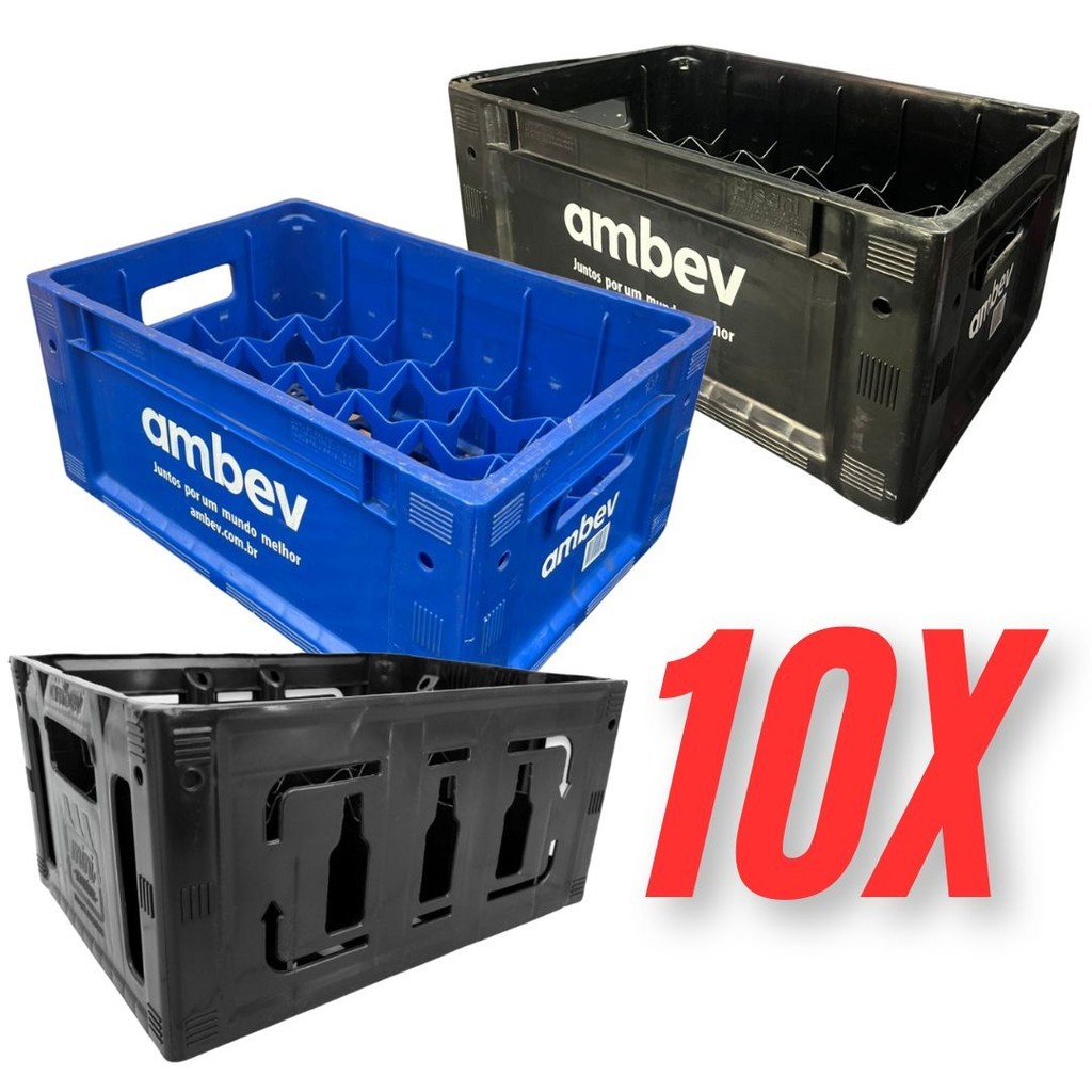 kit 10 Engradado cerveja 300ml ambev NOVO