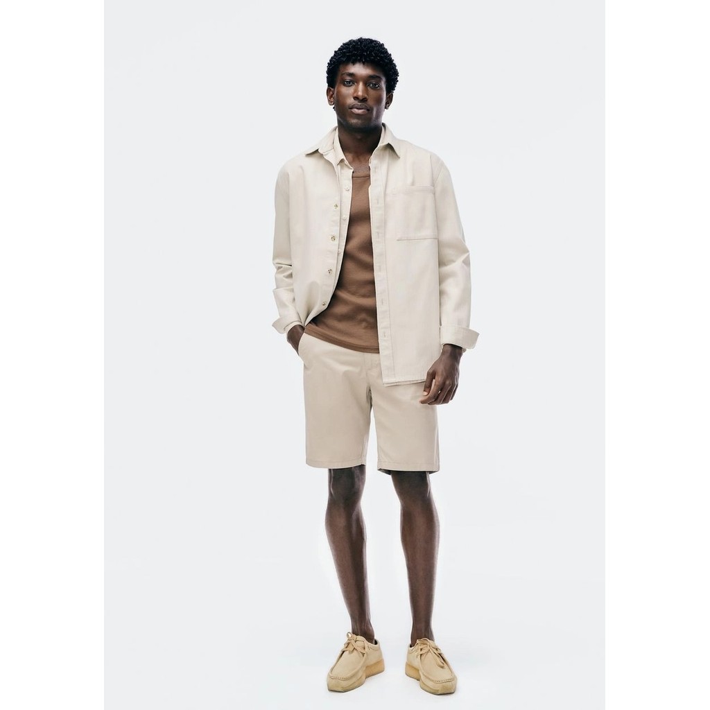 Bermuda Hering Basica Masculina Chino Bege