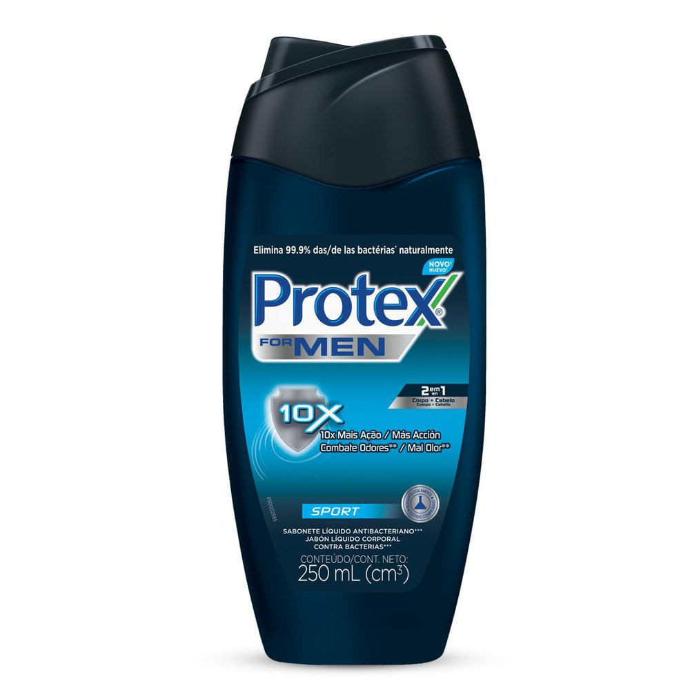 Sabonete Líquido Protex For Men Sport com 250ml - Beauty