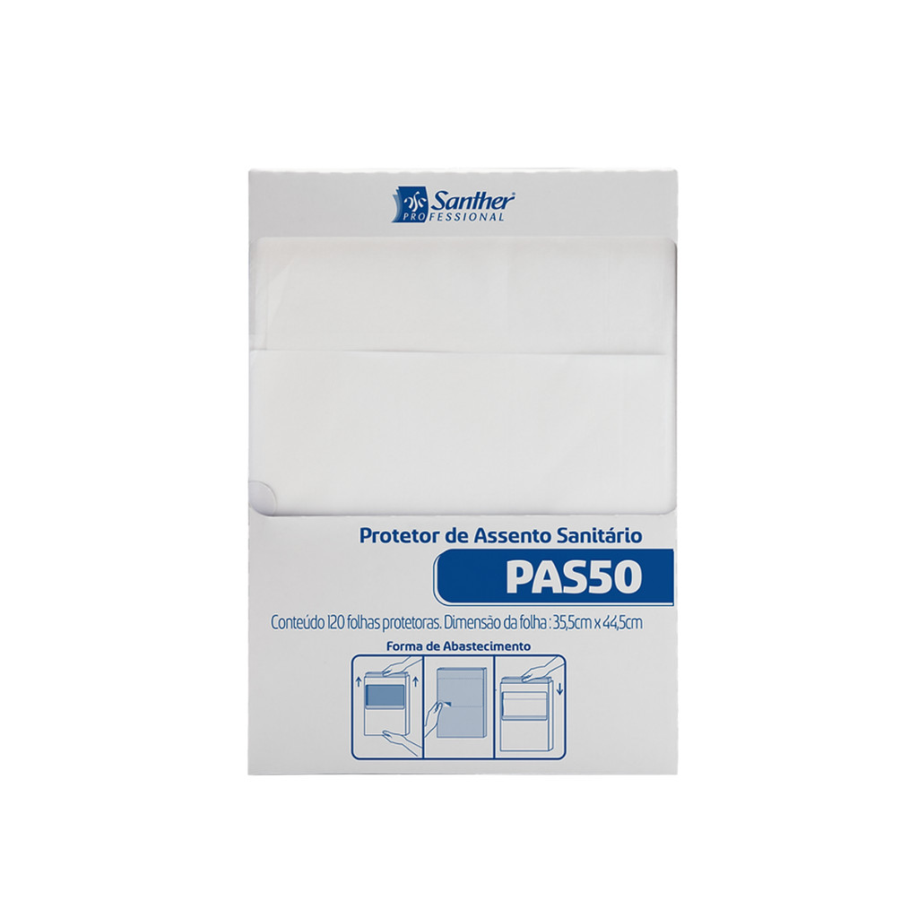 Protetor de Assento Sanitário com 120 unidades Santher - Home & Living