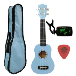 Ukulele Azul Seven Soprano Suk-07 LB C/ Capa e Afinador