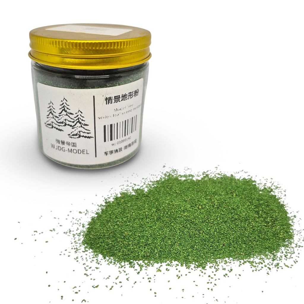 Serragem Fina Verde para Cenários RPG e Bases de Miniaturas
