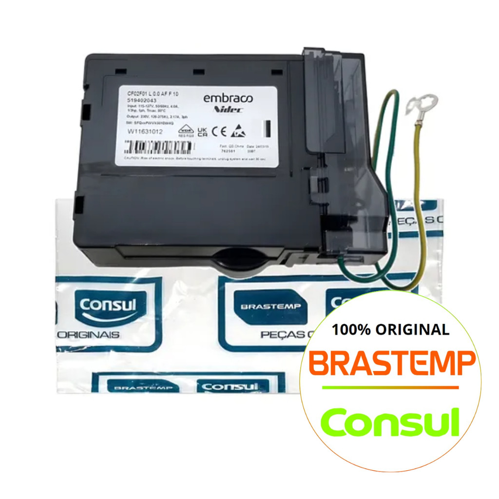 CONJUNTO PLACA CONTROLE GELADEIRA BRE50, BRE50N BRASTEMP ORIGINAL