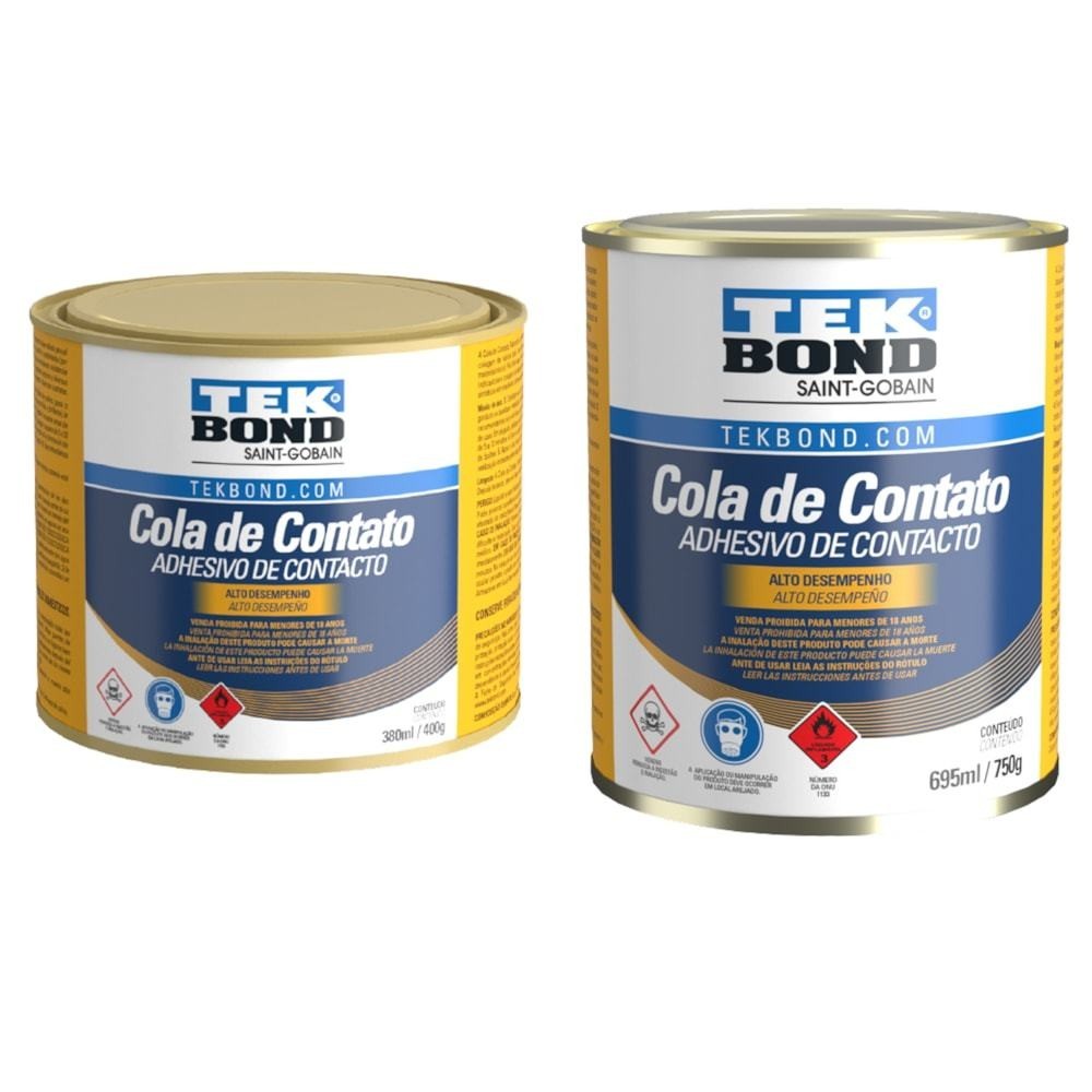 Cola Adesivo de Contato para Madeira e Couro Tekbond em Oferta na Shopee
