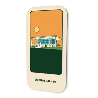 Imã Souvenir Turismo Região Centro - Oeste do Brasil 3x6cm