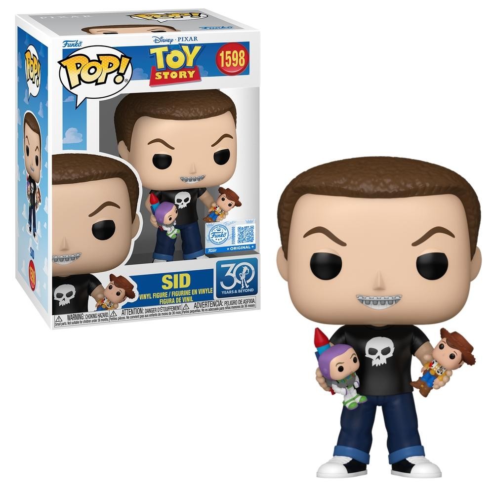 Boneco Funko Pop! Disney Toy Story 30 anos - Sid em Oferta na Shopee