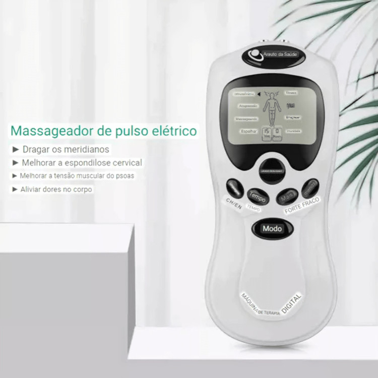Aparelho De Fisioterapia Portátil Choque Elétrico Elétrico Acupuntura Massageador Munhequeira de Pulso