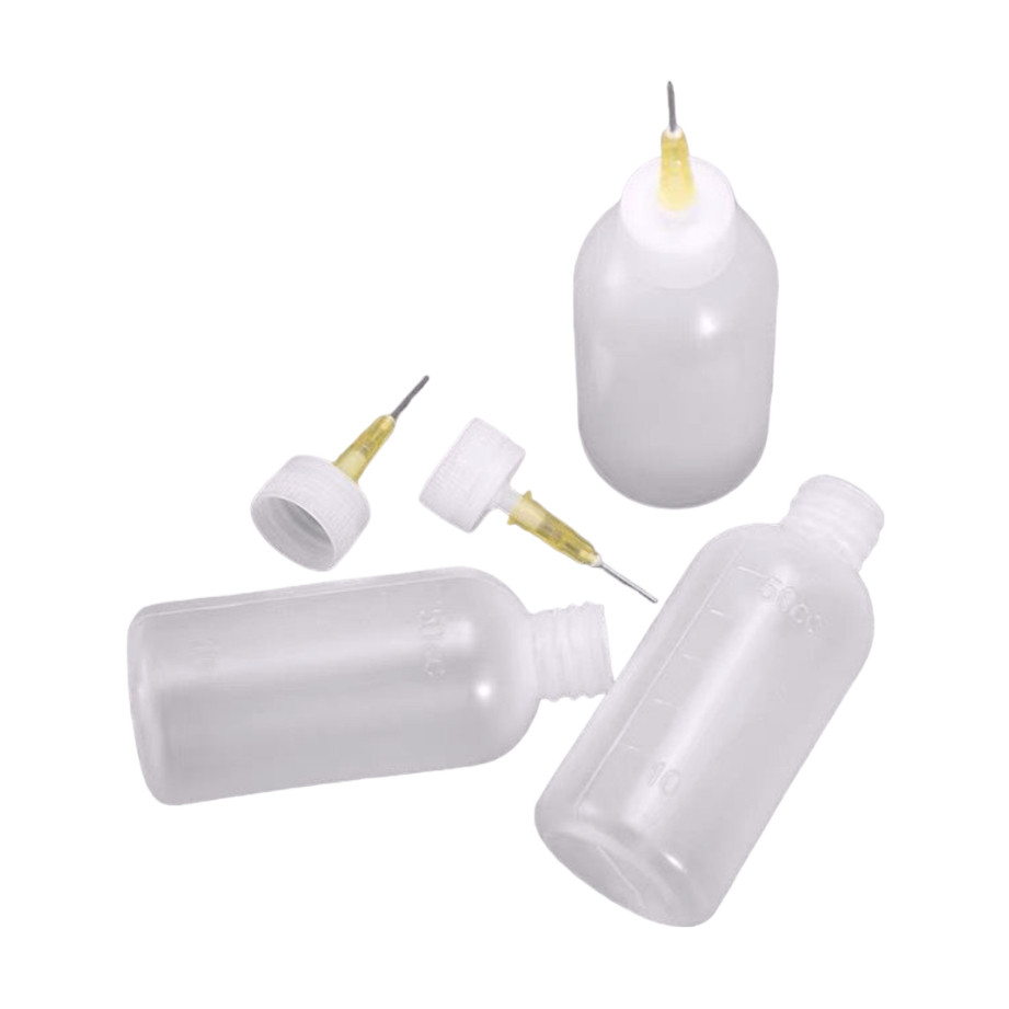 Kit 3 Dispenser Com Ponta Agulha Para Fluxo Álcool 50ml