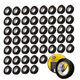 Kit 50 Fitas Tecido Isolante Chicote Anti Chama 19mm x 10m em Oferta na Shopee