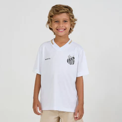 Camisa Santos Deslocar Infantil Juvenil Oficial