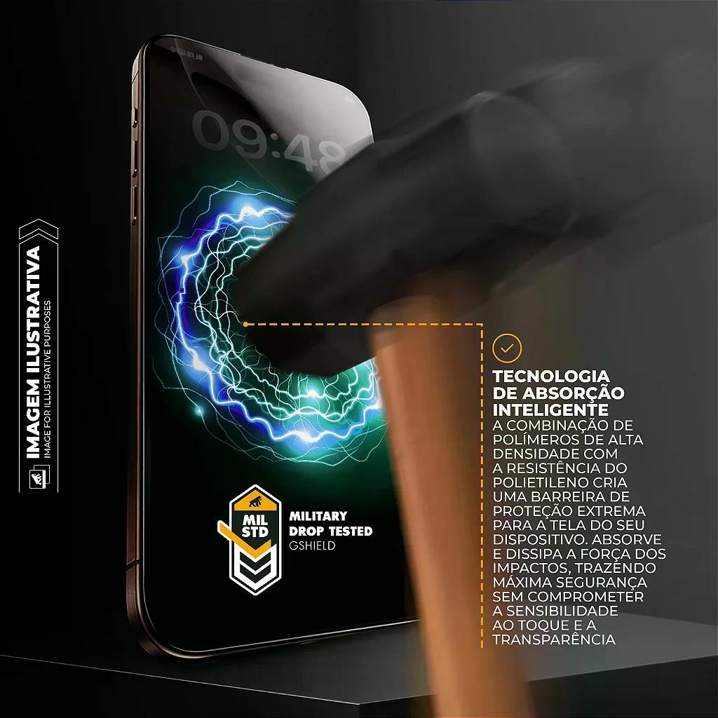 Detalhes do Película para iPhone 17 Pro - Fosca Antirreflexo com Aplicador - Survivor - Gshield