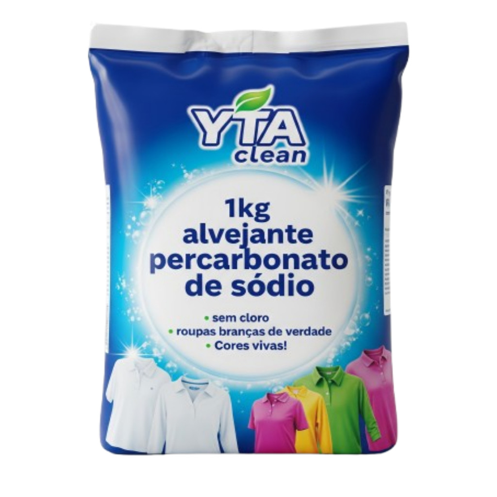 Percarbonato 100% Puro – Lava Roupas, Clareador, Branqueador e Alvejante YTA CLEAN