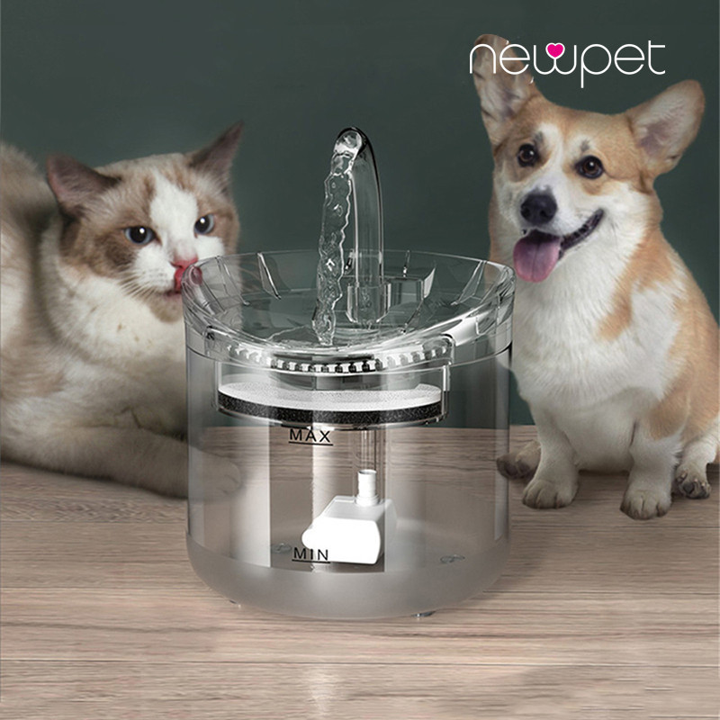 2L Alimentador De Água Automática Com Dois Modos Alimentação Transparente Food Grade Plástico Para Gatos E Cães Animais De Estimação Beber em Oferta na Shopee