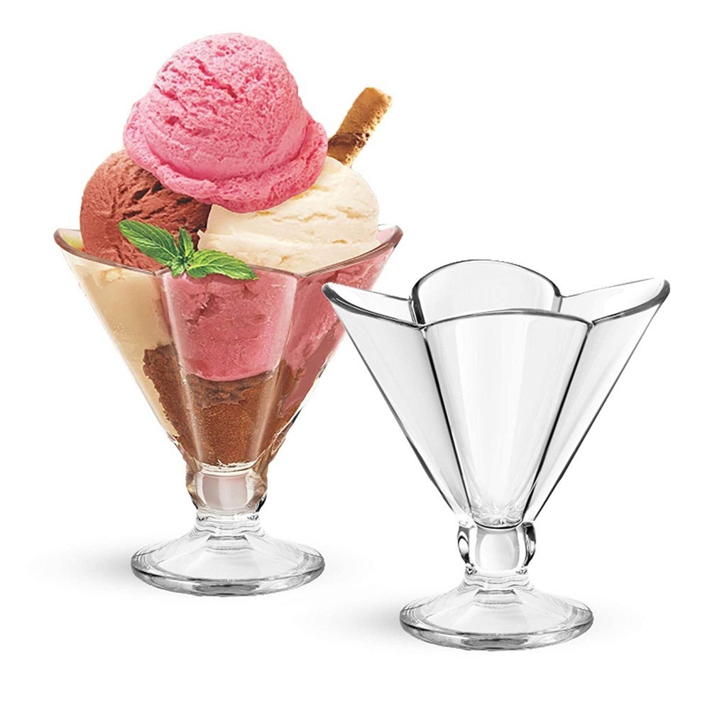 Jogo Conjunto 6 Taças de Sobremesa Flora em Vidro Resistente 175ml em Oferta na Shopee