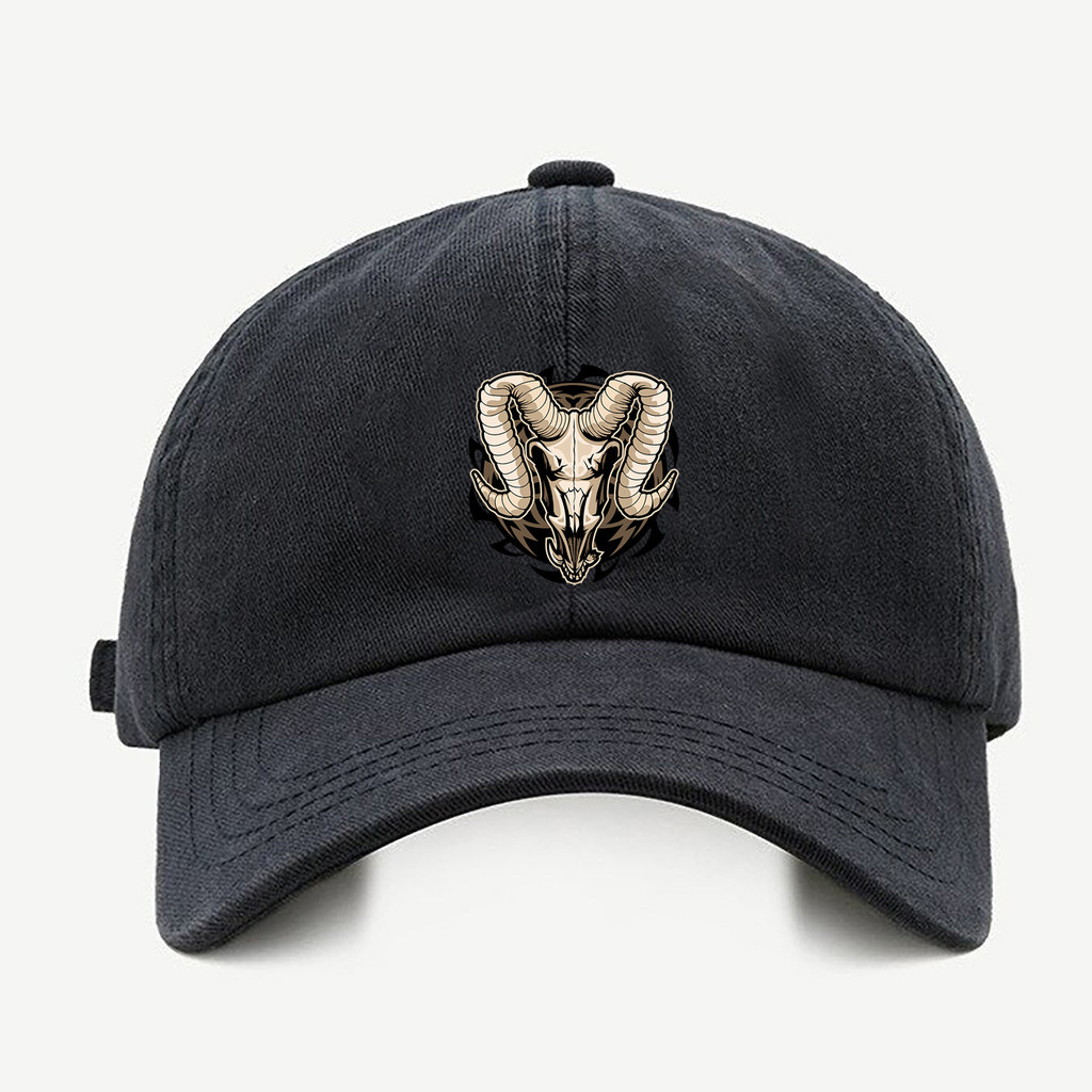 Bone baseball masculino preto Carneiro SinistroCom regualgem cores bege e branco em Oferta na Shopee