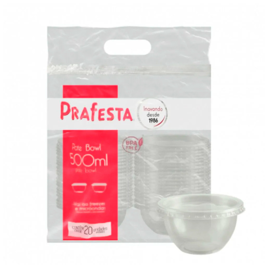 Pote Bowl 500ml Prafesta: Onde Comprar | BuscaProdutos